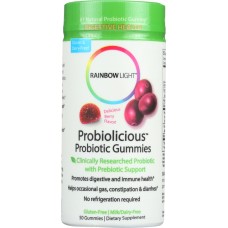 RAINBOW LIGHT: Probiolicious Probiotic Gummies Berry 50 Gummies