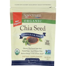 SPECTRUM NATURALS: Chia Seed Omega-3 and Fiber 12 oz