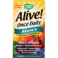 NATURE'S WAY: Alive Once Daily Men's Multi-Vitamin 60 tablets