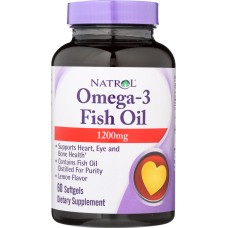 NATROL: Omega 3 Fish Oil 1200 mg 60 softgels