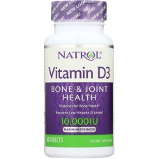 NATROL: Vitamin D3 10000 IU 60 Tablets