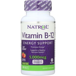 NATROL: Vitamin B-12 Fast Dissolve Strawberry 5000 Mcg 100 tablets