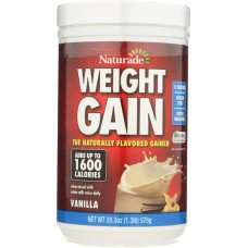 NATURADE: Weight Gain Instant Nutrition Drink Mix Vanilla 20.3 oz