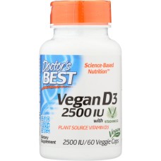 DOCTORS BEST: Vegan D3 2500Iu 60 vc
