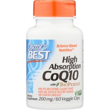 DOCTORS BEST: High Absorb Coq10 200Mg 60 vc
