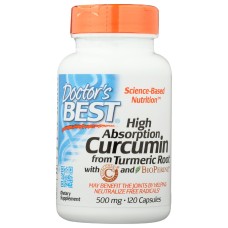 DOCTORS BEST: Hi Absorb Curcumin 500Mg 120 cp