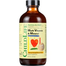 CHILDLIFE ESSENTIALS: Multi Vitamin and Mineral Natural Orange Mango Flavor 8 oz