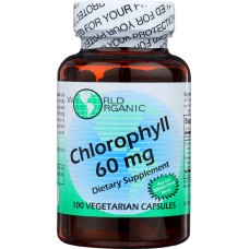 WORLD ORGANIC: Chlorophyll 60mg 100 Capsules