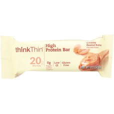 THINKTHIN: Creamy Peanut Butter High Protein Bar 2.1 oz