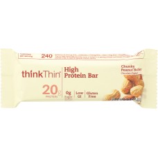 THINKTHIN: High Protein Bar Chunky Peanut Butter 2.1 oz