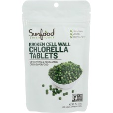 SUNFOOD SUPERFOODS: Tablets Chlorella 2 oz
