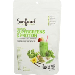 SUNFOOD SUPERFOODS: Supergreens Protein 8 oz
