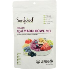 SUNFOOD SUPERFOODS: Bowl Acai Maqui Mix Org 6 oz