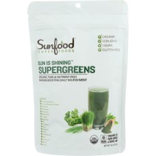 SUNFOOD SUPERFOODS: Supergreens Org 8 oz