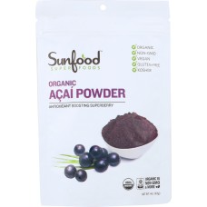 SUNFOOD SUPERFOODS: Acai Powder Organic 4 oz