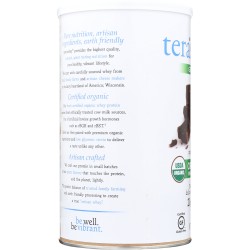 TERA'S WHEY: Grass Fed Organic Whey Protein Fair Trade Dark Chocolate 12 oz