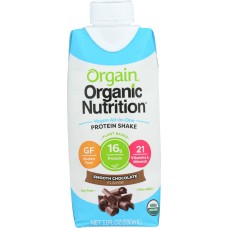 ORGAIN: Organic Vegan Nutritional Shake Smooth Chocolate 11 oz