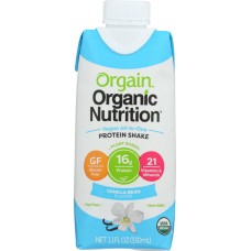 ORGAIN: Organic Vegan Nutritional Shake Sweet Vanilla Bean 11 oz