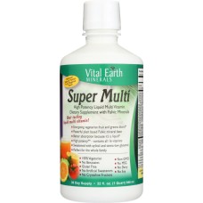 VITAL EARTH MINERALS: Super Multi Liquid Vitamins 32 oz
