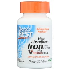 DOCTORS BEST: High Absorb Iron 120 tb
