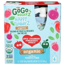 GOGO SQUEEZ: Happy Tummiez Stw 4Pk Prb 12.7 oz