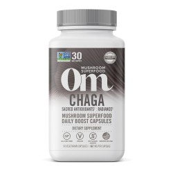 ORGANIC MUSHROOM NUTRITION: Om Chaga Mushroom Superfood Capsule 90 cp