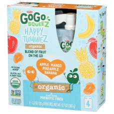 GOGO SQUEEZ: Happy Tummiez Man 4Pk Prb 12.7 oz