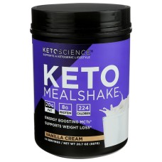 KETO SCIENCE: Vanilla Cream Mealshake 20.7 oz