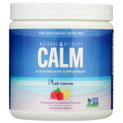 NATURAL VITALITY: Calm Calcium Rasp Lemon 8 oz