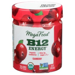 MEGAFOOD: B12 Energy Gummies Cranberry 70 pc