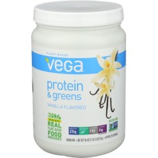 VEGA: Protein and Greens Plant Based Protein Powder Vanilla 18.6 oz