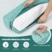 Yoga Bolster Pillow with Washable Cover and Carry Handle-Green