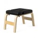 Yoga Headstand Wood Stool with PVC Pads-White