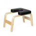 Yoga Headstand Wood Stool with PVC Pads-White