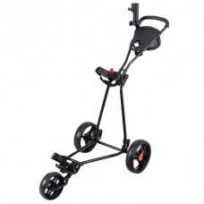 3 Wheel Durable Foldable Steel Golf Cart with Mesh Bag