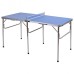 60 Inch Portable Tennis Ping Pong Folding Table with Accessories-Blue