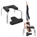 Yoga Iron Headstand Bench with PVC Pads for Family Gym-Black - Color: Black