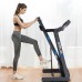 2.25 HP Folding Electric Motorized Power Treadmill with Blue Backlit LCD Display - Color: Black - Size: 2-2.75 HP