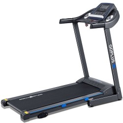 2.25 HP Folding Electric Motorized Power Treadmill with Blue Backlit LCD Display - Color: Black - Size: 2-2.75 HP