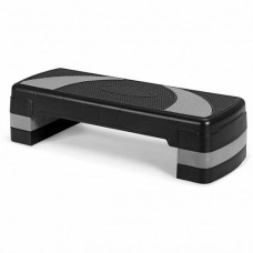 31 Inch Adjustable Exercise Aerobic Stepper with Non-Slip Pads-Gray - Color: Gray