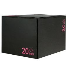 3-in-1 Foam Jumping Box for Jump Training - Color: Black