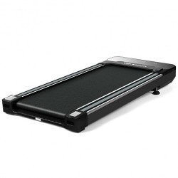 Under Desk Walking Pad Treadmill with Touchable LED Display - Color: Black - Size: 0.5-1.75 HP
