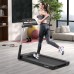 2.25 HP Foldable Treadmill with APP Control and LED Display - Color: Black - Size: 2-2.75 HP