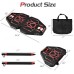 All-in-one Portable Pushup Board with Bag - Color: Black & Red