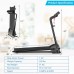 1.0 HP Electric Mobile Power Foldable Treadmill with Operation Display for Home - Color: Black - Size: 0.5-1.75 HP