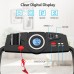 1.0 HP Electric Mobile Power Foldable Treadmill with Operation Display for Home - Color: Black - Size: 0.5-1.75 HP