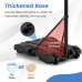 8.5 to 10 FT Adjustable Portable Basketball Hoop Stand with Fillable Base and 2 Wheels - Color: Black