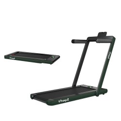 2.25HP 2 in 1 Folding Treadmill with APP Speaker Remote Control-Green - Color: Green - Size: 2-2.75 HP