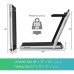 2.25HP 2 in 1 Folding Treadmill with APP Speaker Remote Control-Silver - Color: Silver - Size: 2-2.75 HP