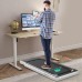 2.25HP 2 in 1 Folding Treadmill with APP Speaker Remote Control-White - Color: White - Size: 2-2.75 HP